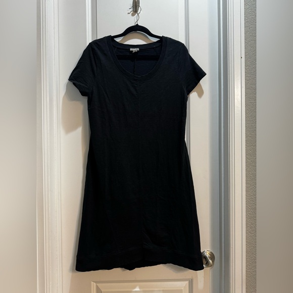 J Jill Black Roundneck Cap Sleeves Dress Med Pet Armpit To Armpit 19” - Picture 1 of 7